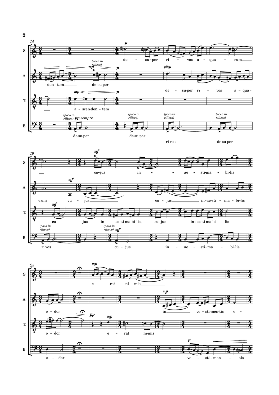 VIDI SPECIOSAM for mixed choir (SATB) 4-Part scores gallery preview page 3