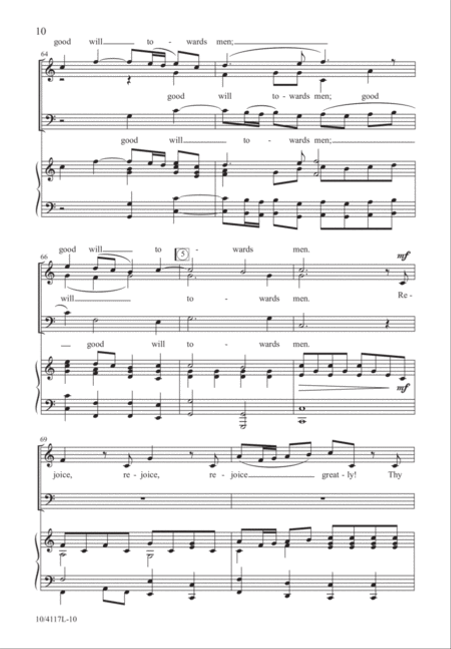 Messiah Christmas Suite Messiah Christmas Suite 3-Part scores gallery preview page 11