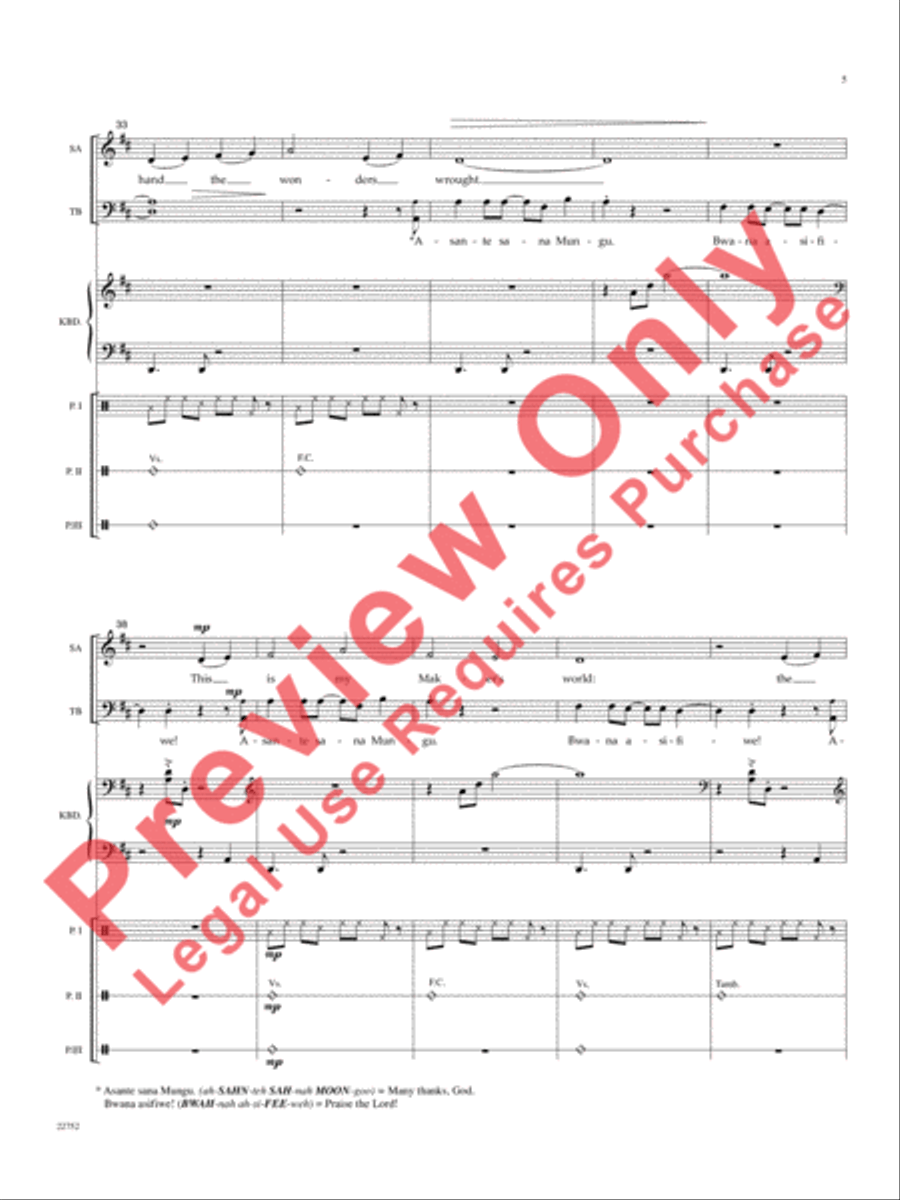 My Maker's World My Maker's World Choir scores gallery preview page 6