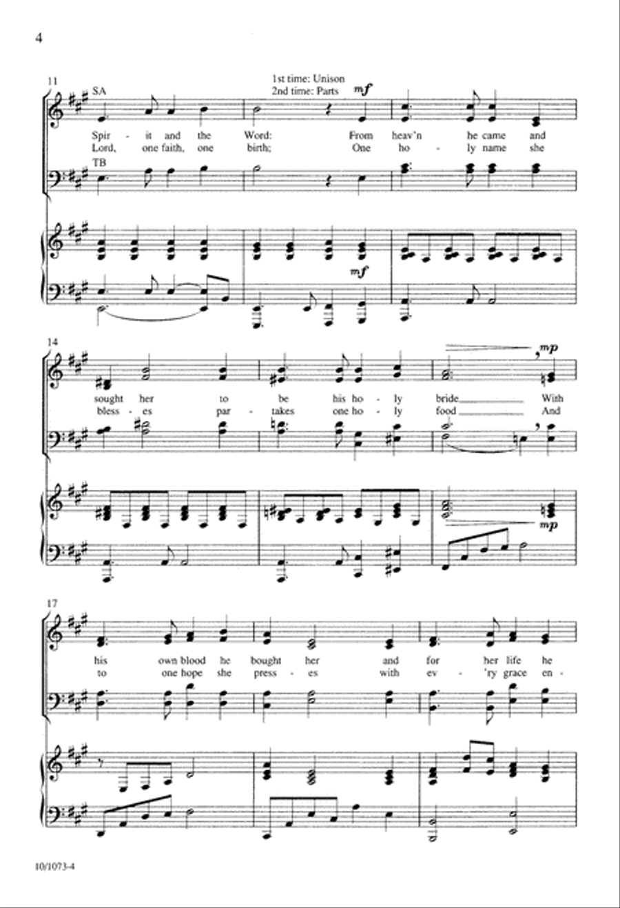 One Foundation One Foundation 4-Part scores gallery preview page 4