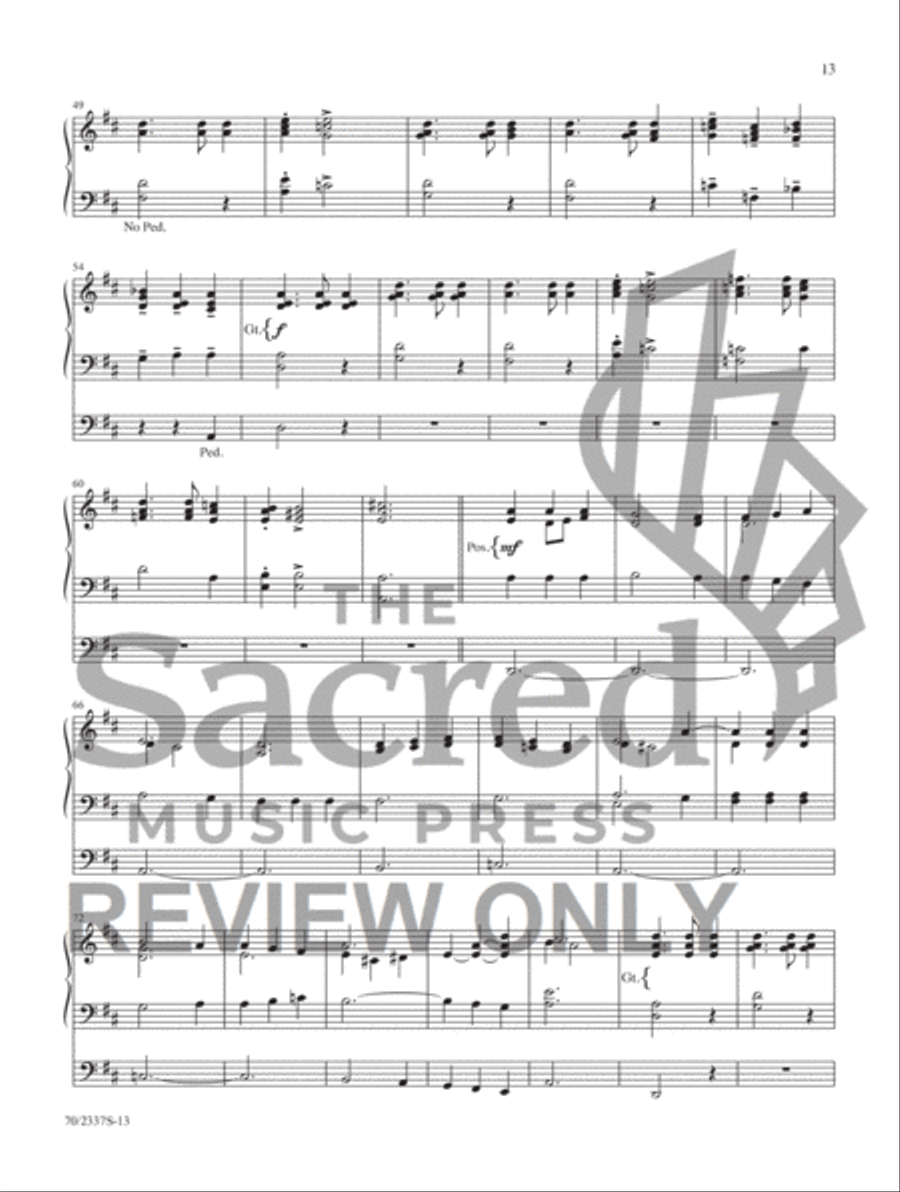My Song Is Love Unknown My Song Is Love Unknown Organ Solo scores gallery preview page 9