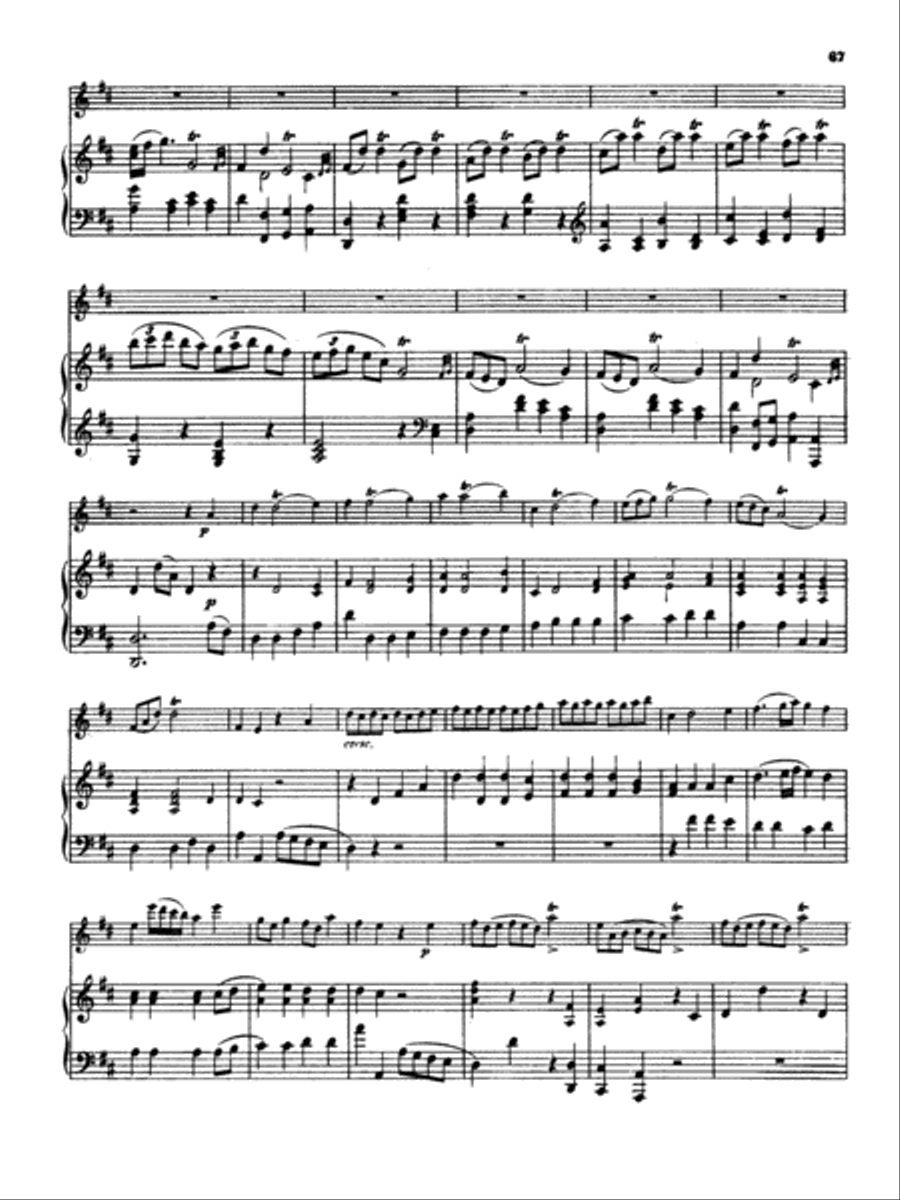 Great: Four Concertos for Flute and Piano Flute scores gallery preview page 2