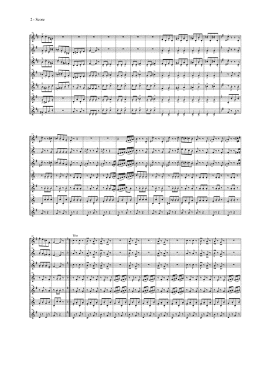 Tritsch-Tratsch-Polka Small Ensemble scores gallery preview page 4