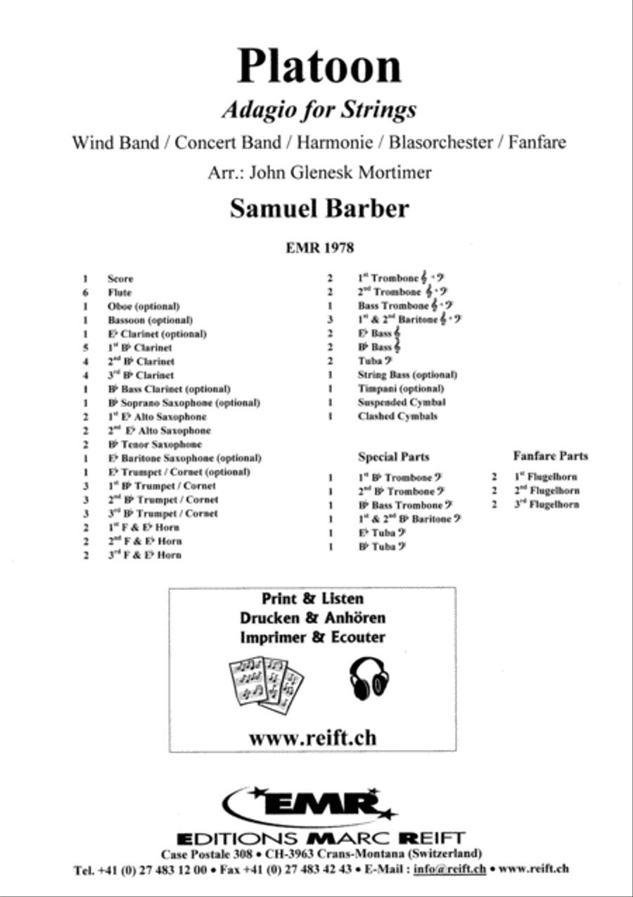 Platoon Concert Band scores gallery preview page 2