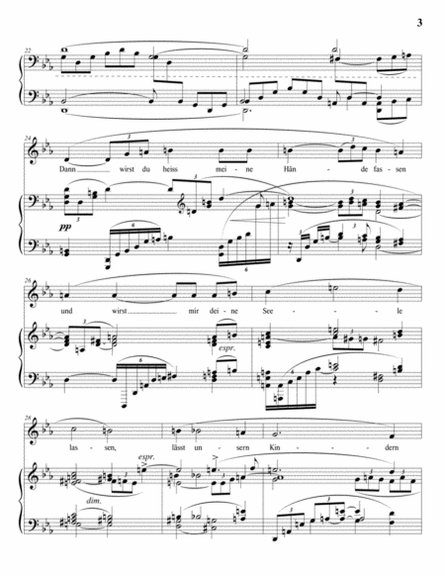 STRAUSS: Befreit, Op. 39 no. 4 (transposed to C minor)