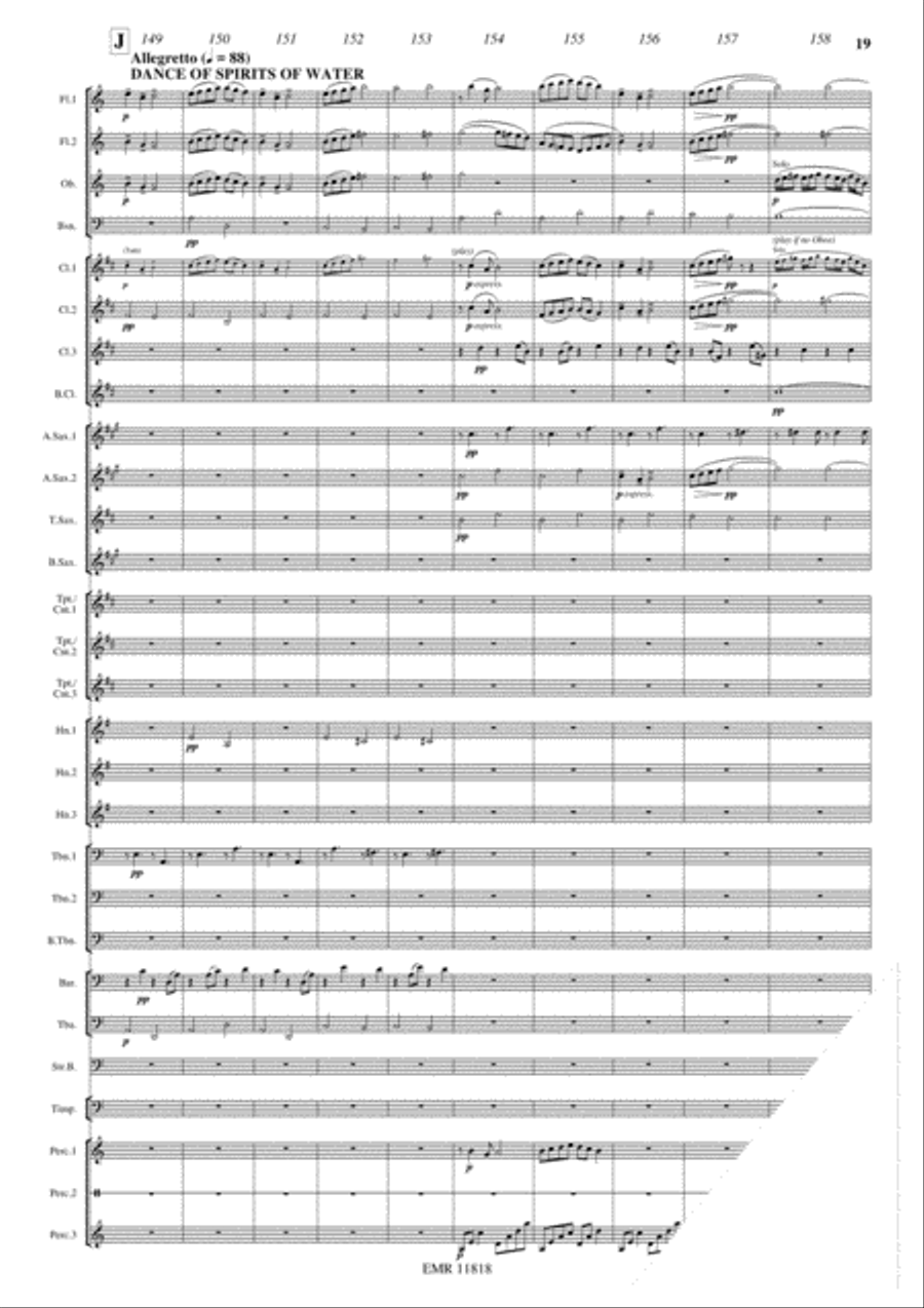 The Perfect Fool Concert Band scores gallery preview page 20