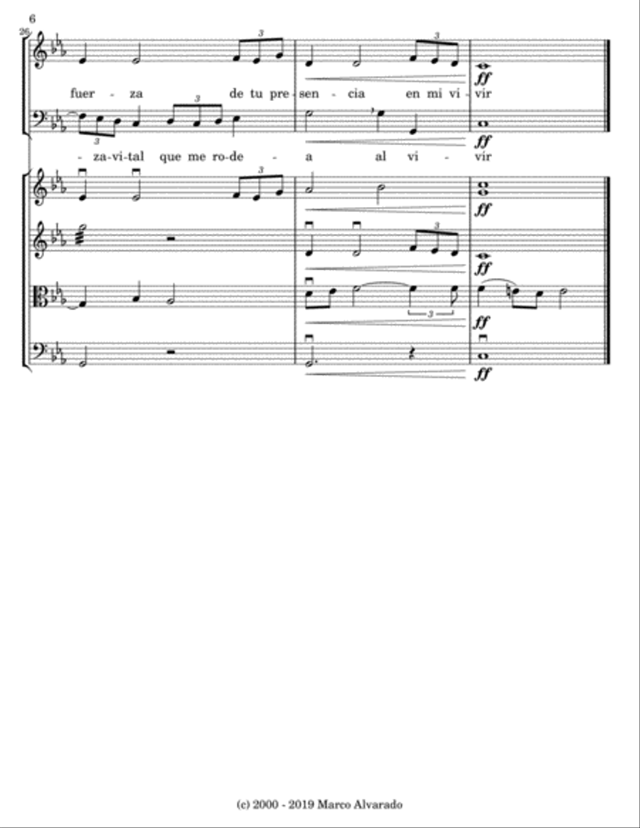 Oh Señor String Quartet scores gallery preview page 6