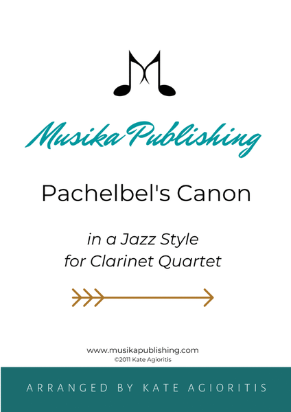 Pachelbel's Canon - in a Jazz Style - for Clarinet Quartet image number null