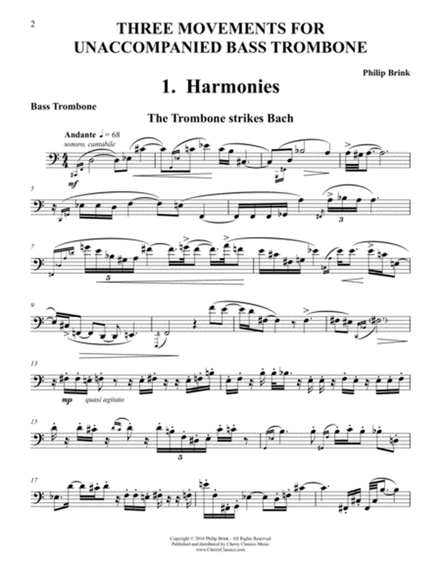 Three Movements for Unaccompanied Bass Trombone image number null