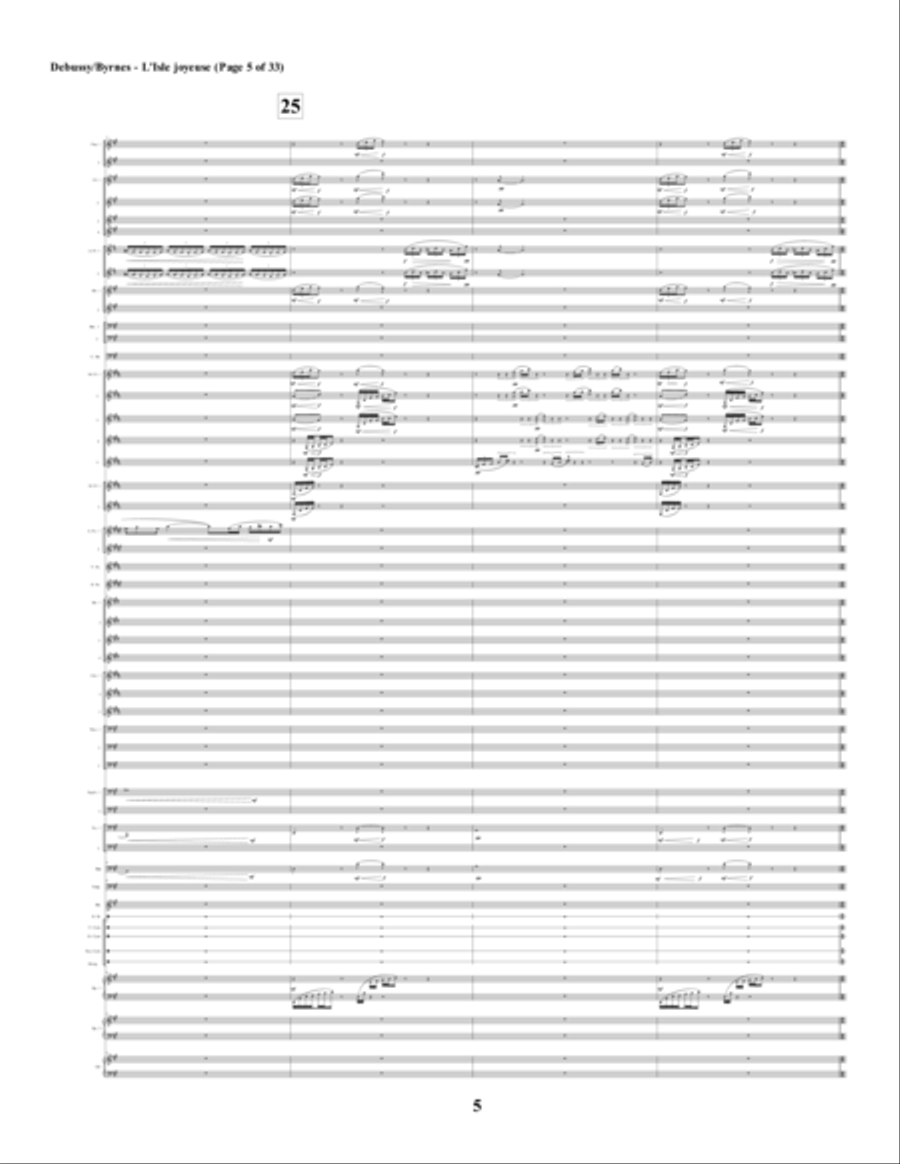 L'isle Joyeuse (The Isle of Joy) (Symphonic Band) Concert Band scores gallery preview page 5
