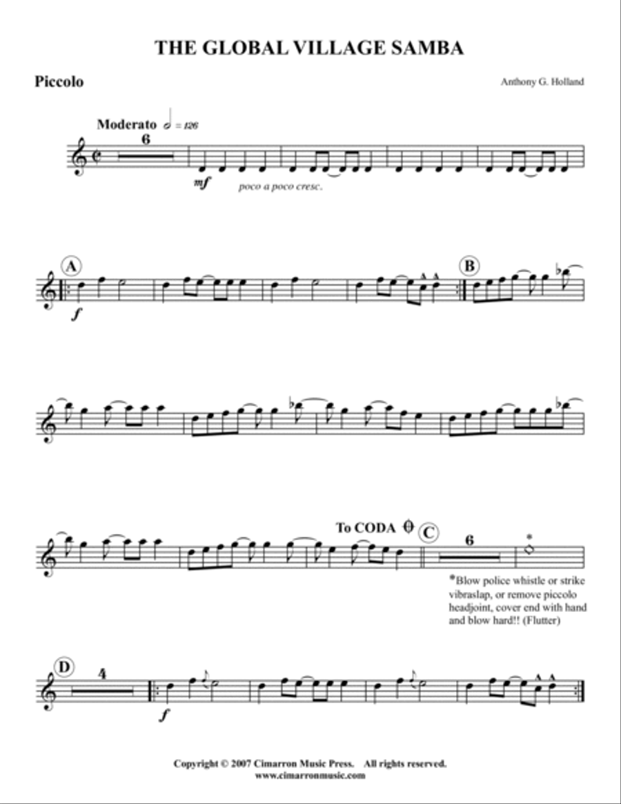 Global Village Samba Global Village Samba Large Ensemble scores gallery preview page 6