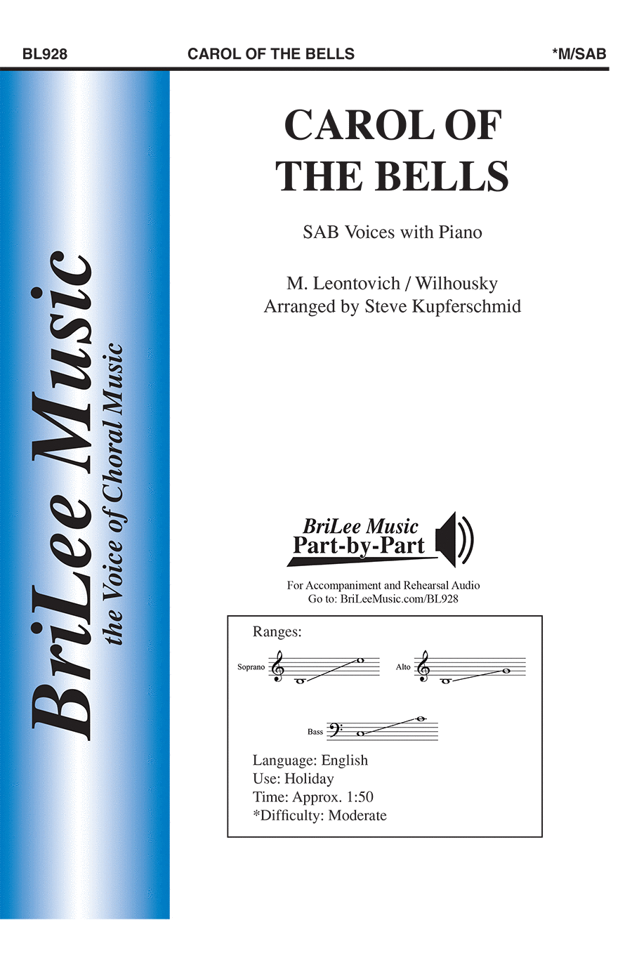 Carol of the Bells Carol of the Bells 3-Part scores gallery preview page 1