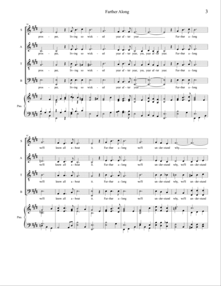 Farther Along 4-Part scores gallery preview page 3