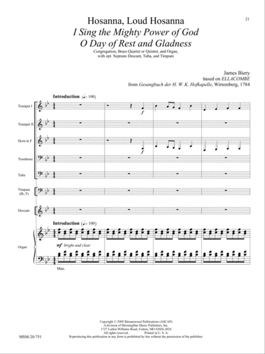 Festive Hymn Settings for Congregational Singing Set 2: Easter/General image number null