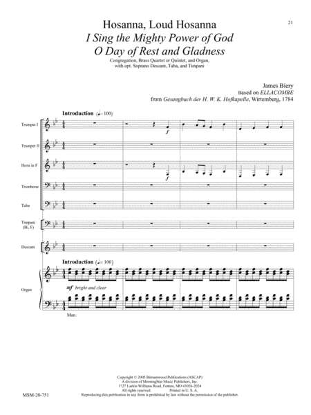 Festive Hymn Settings for Congregational Singing Set 2: Easter/General image number null