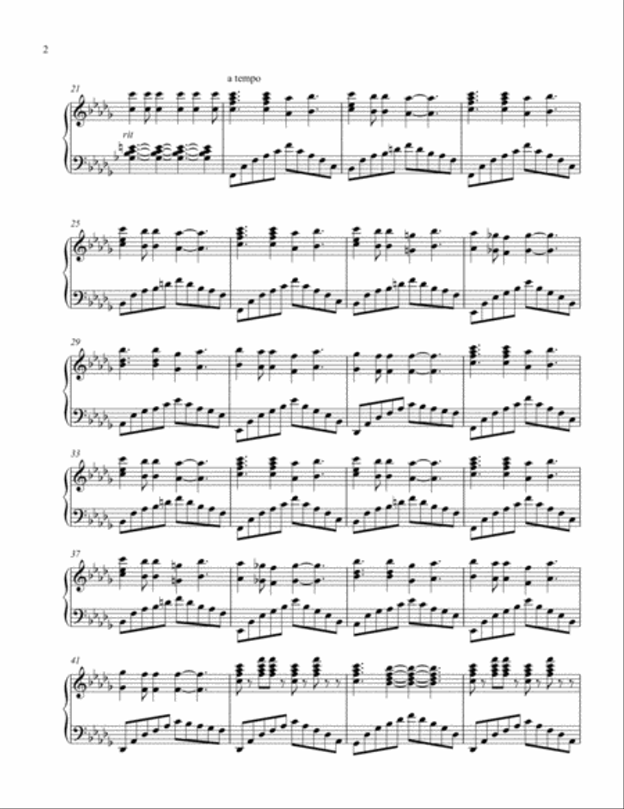 Theme from Nineveh Piano Solo scores gallery preview page 2