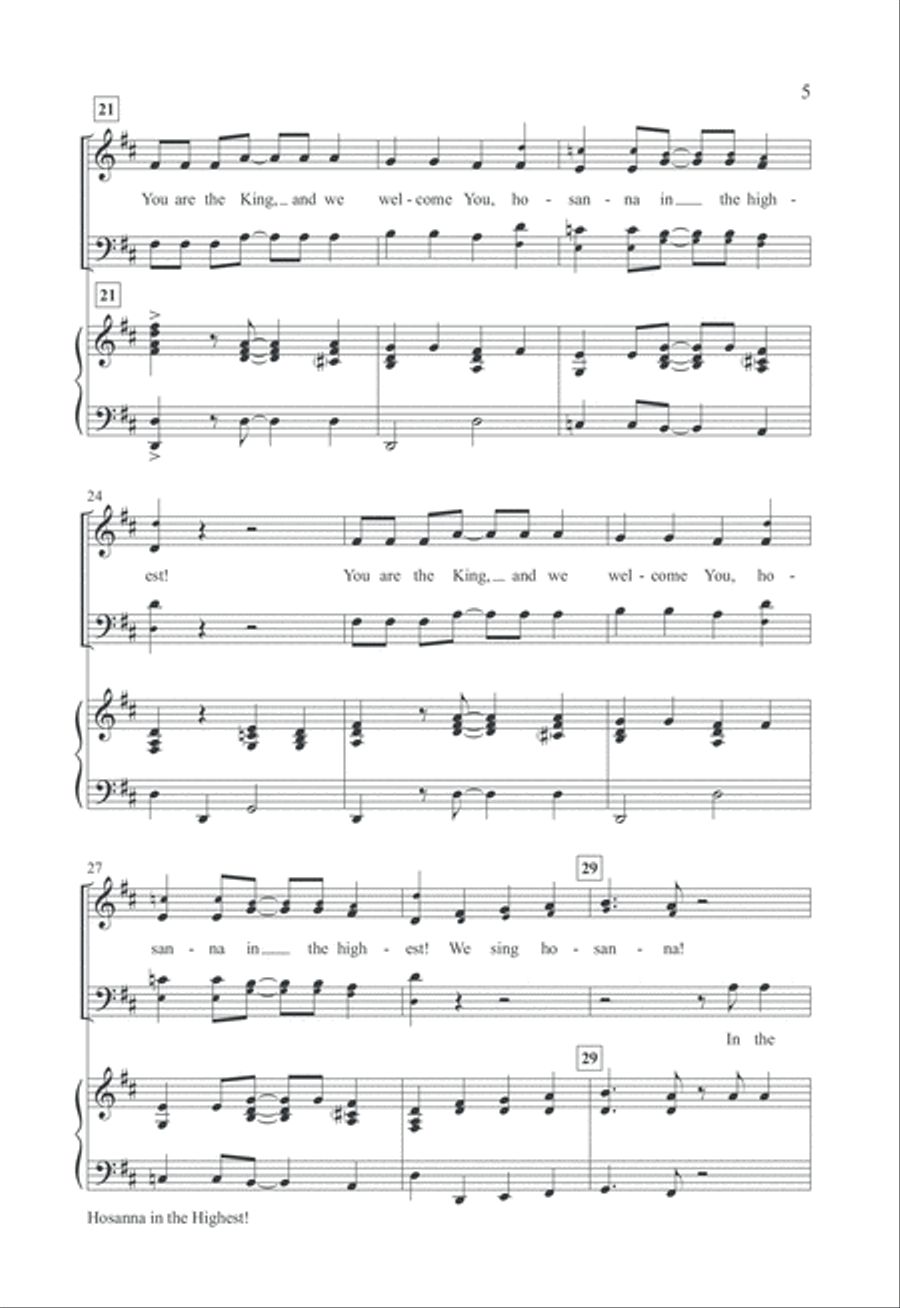 Hosanna in the Highest! 4-Part scores gallery preview page 4