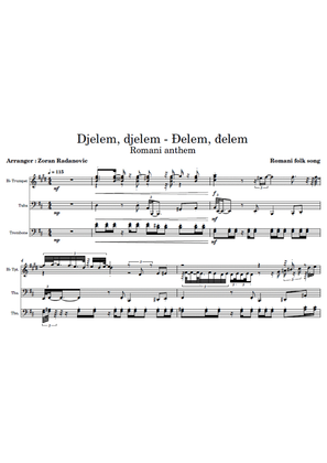 Book cover for Djelem djelem - Đelem, đelem - for brass trio
