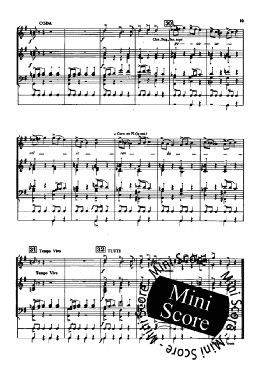 4 Bagatellen Fanfare Band scores gallery preview page 13