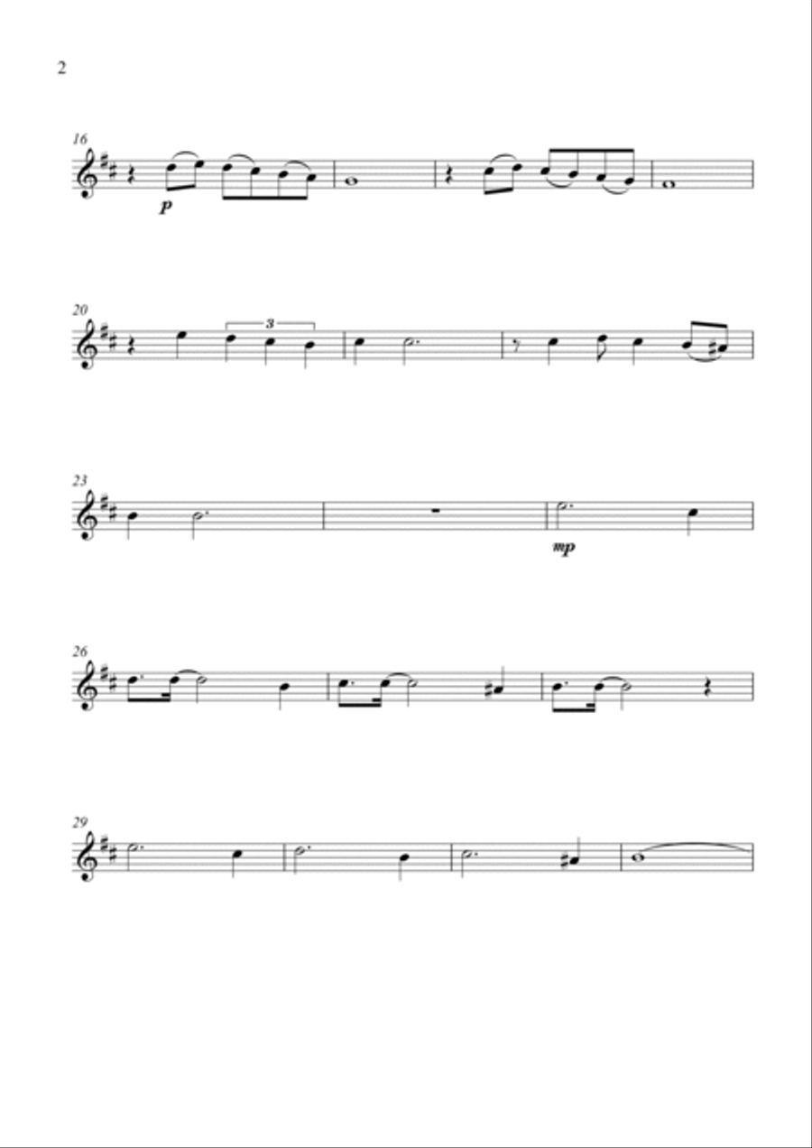 Tombe La Neige Violin Solo scores gallery preview page 2