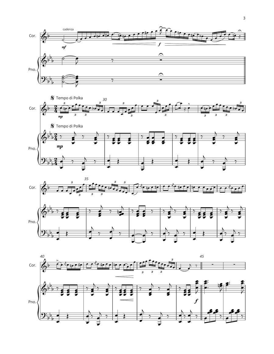 Cascade Polka (Bb Cornet & Piano) Cornet scores gallery preview page 6