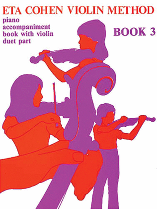 Book cover for Eta Cohen: Violin Method Book 3 - Piano Accompaniment