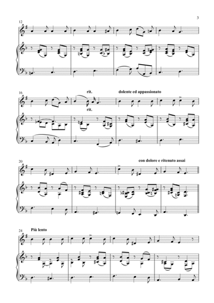 Alessandro Scarlatti - O cessate di piagarmi (Piano and Trumpet) image number null