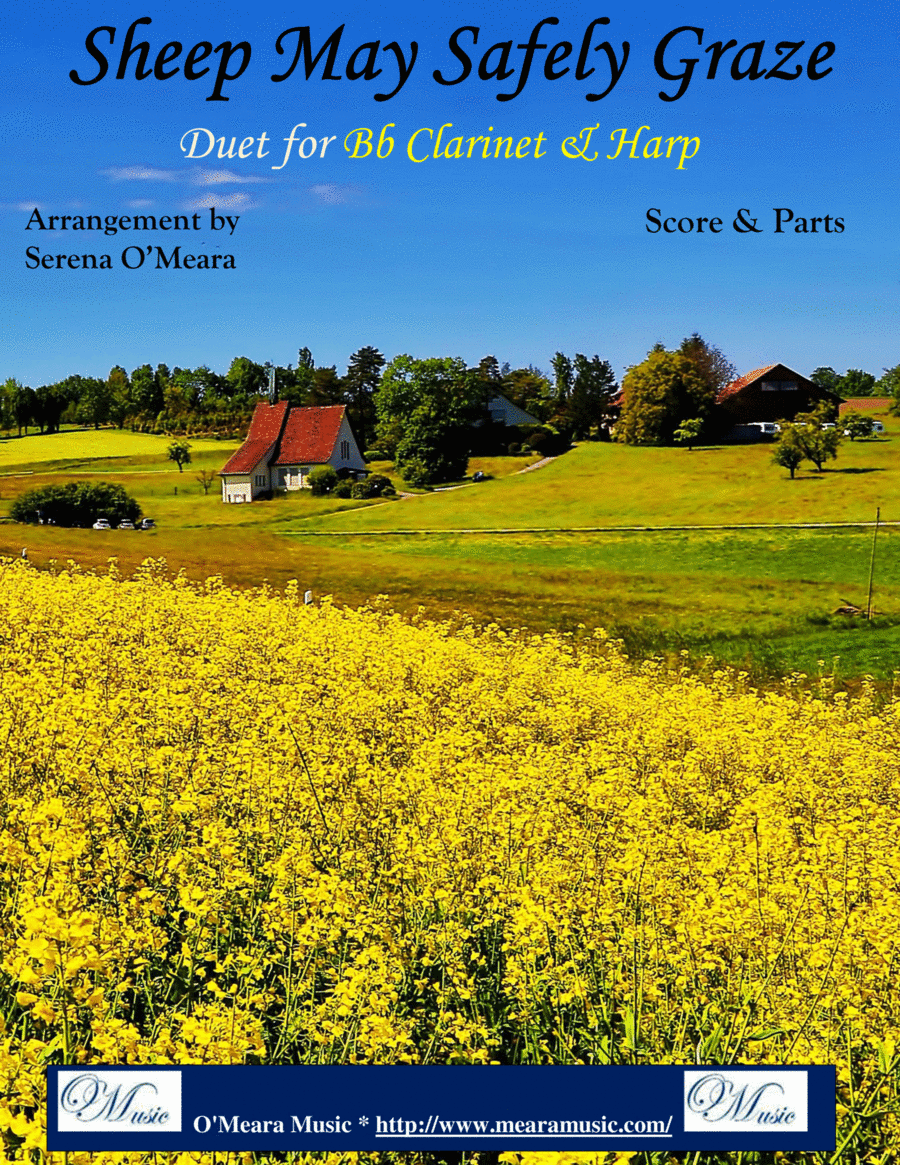 Sheep May Safely Graze, Duet for Bb Clarinet & Harp image number null