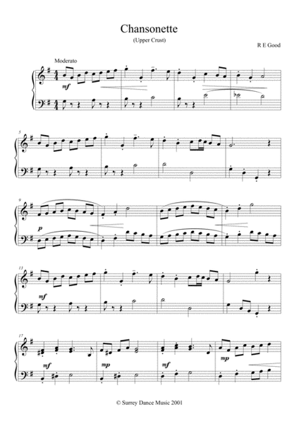 Chansonette (easy piano solo) image number null