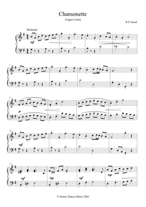 Chansonette (easy piano solo)