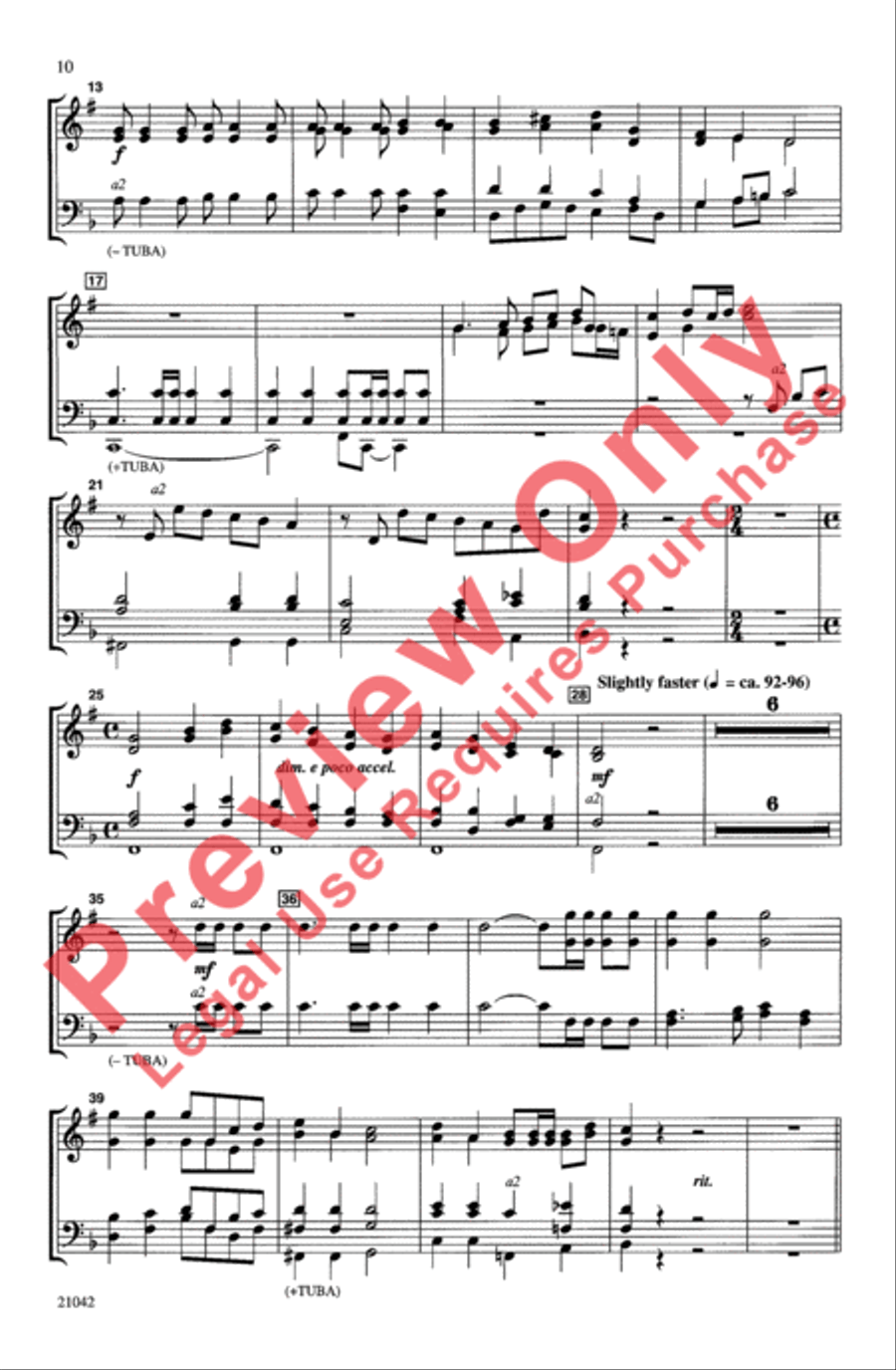 Come, Ye Thankful People, Come 3-Part scores gallery preview page 10