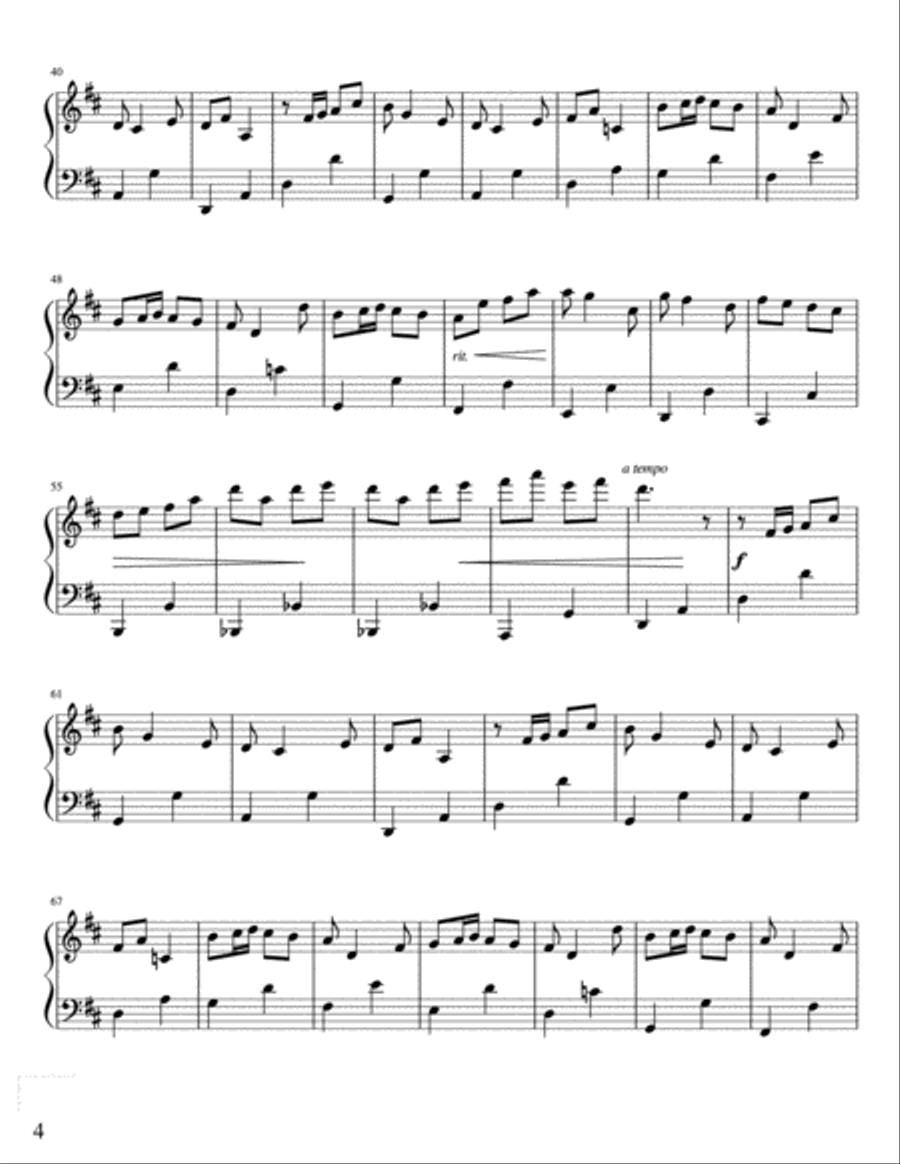 Memories at the Fireplace Piano Solo scores gallery preview page 4
