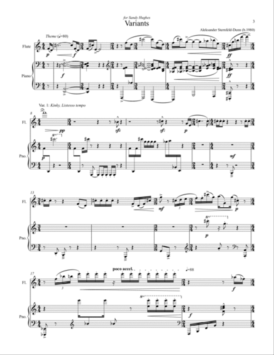 Variants Flute Solo scores gallery preview page 3