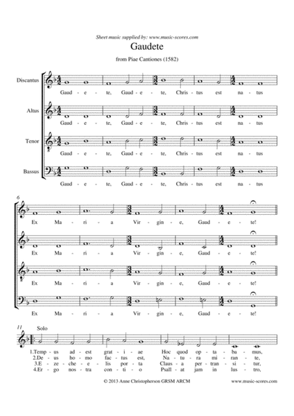 Gaudete - SATB