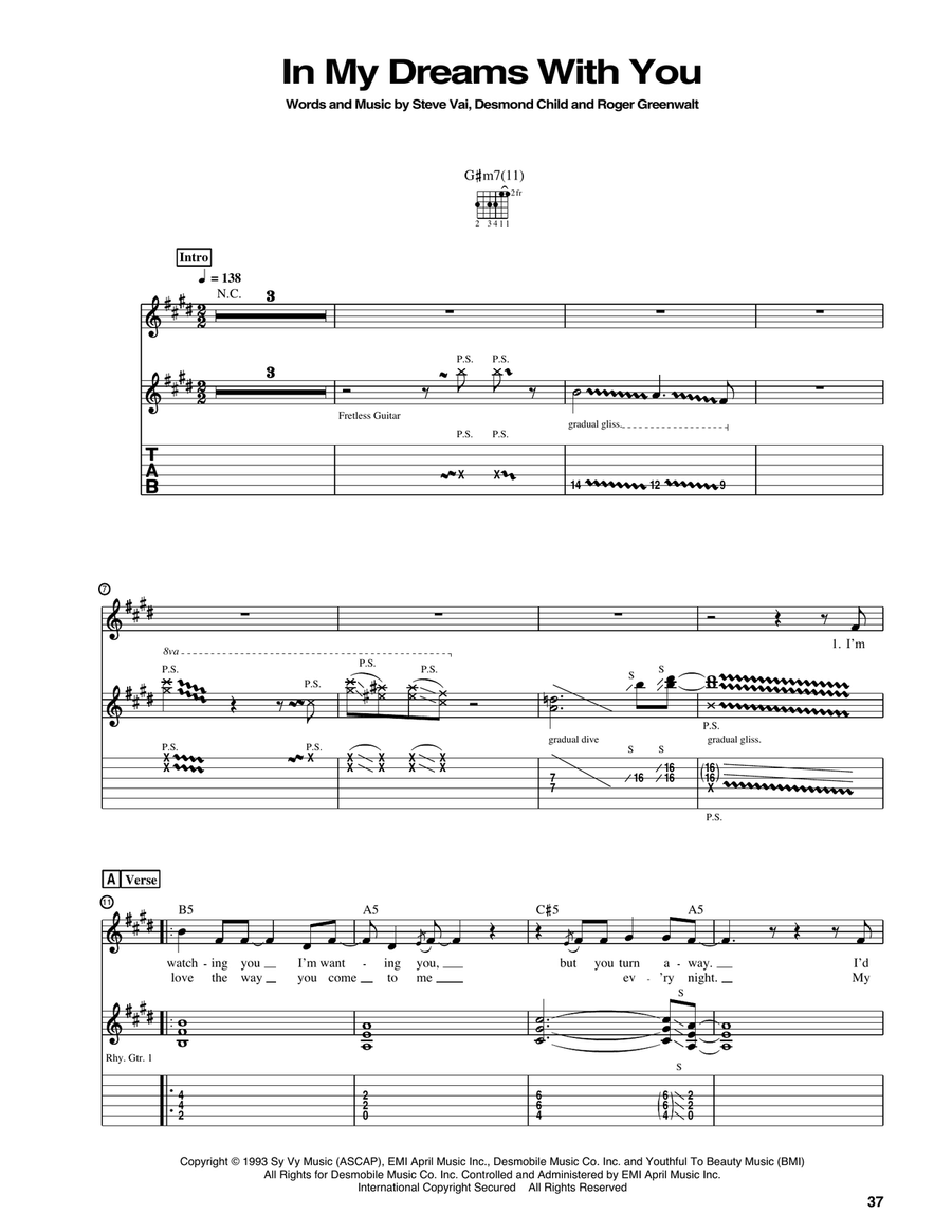 In My Dreams With You Acoustic Guitar scores gallery preview page 1