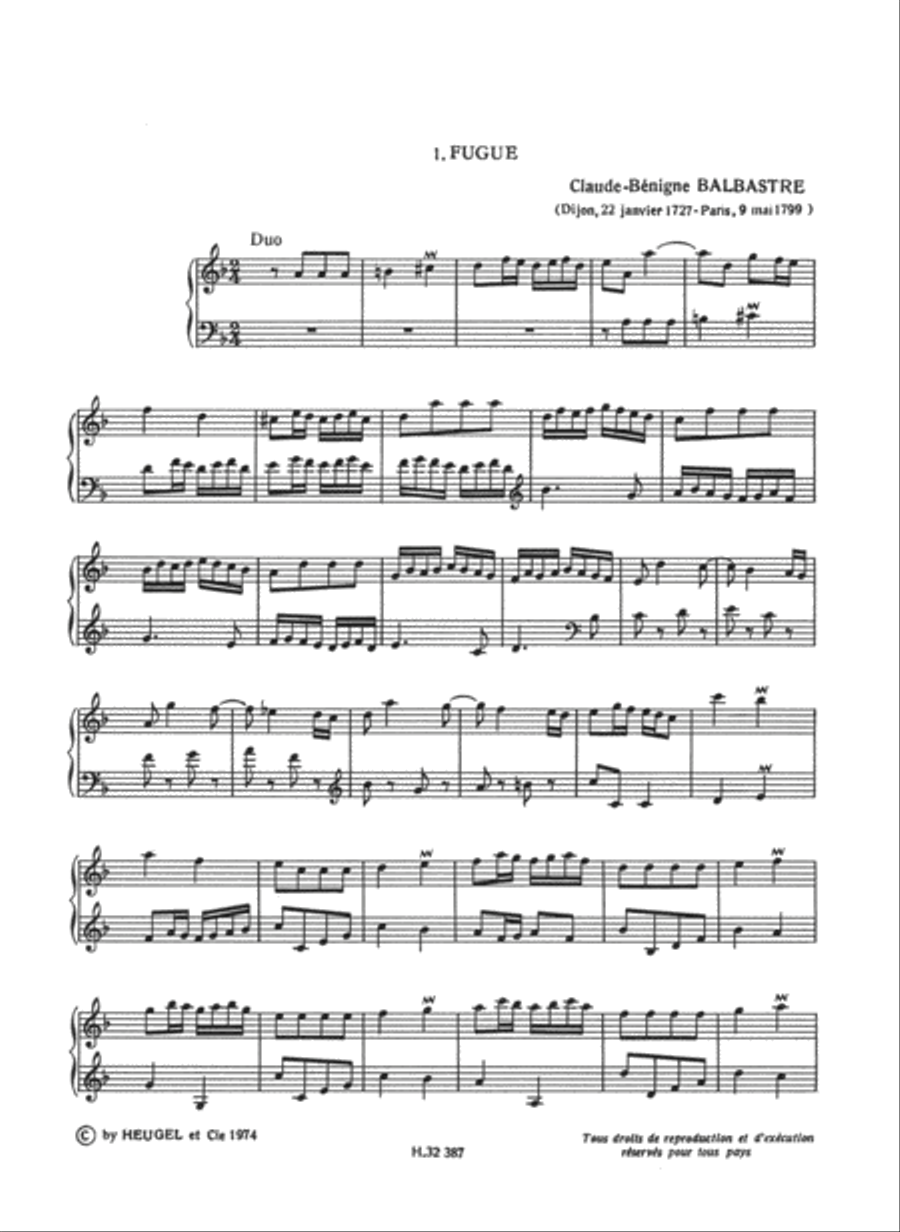 Pieces De Clavecin D'orgue Et De Forte Piano (lp52) Organ scores gallery preview page 2