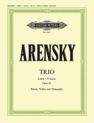 Book cover for Trio, Op. 32 in D Minor