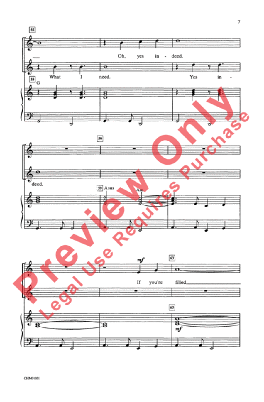 You're the One That I Want 2-Part scores gallery preview page 7