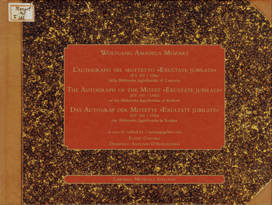 L'Autografo del mottetto Exultate CD scores gallery preview page 1