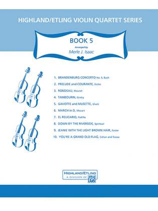 Book cover for Highland/Etling Violin Quartet Series: Book 5