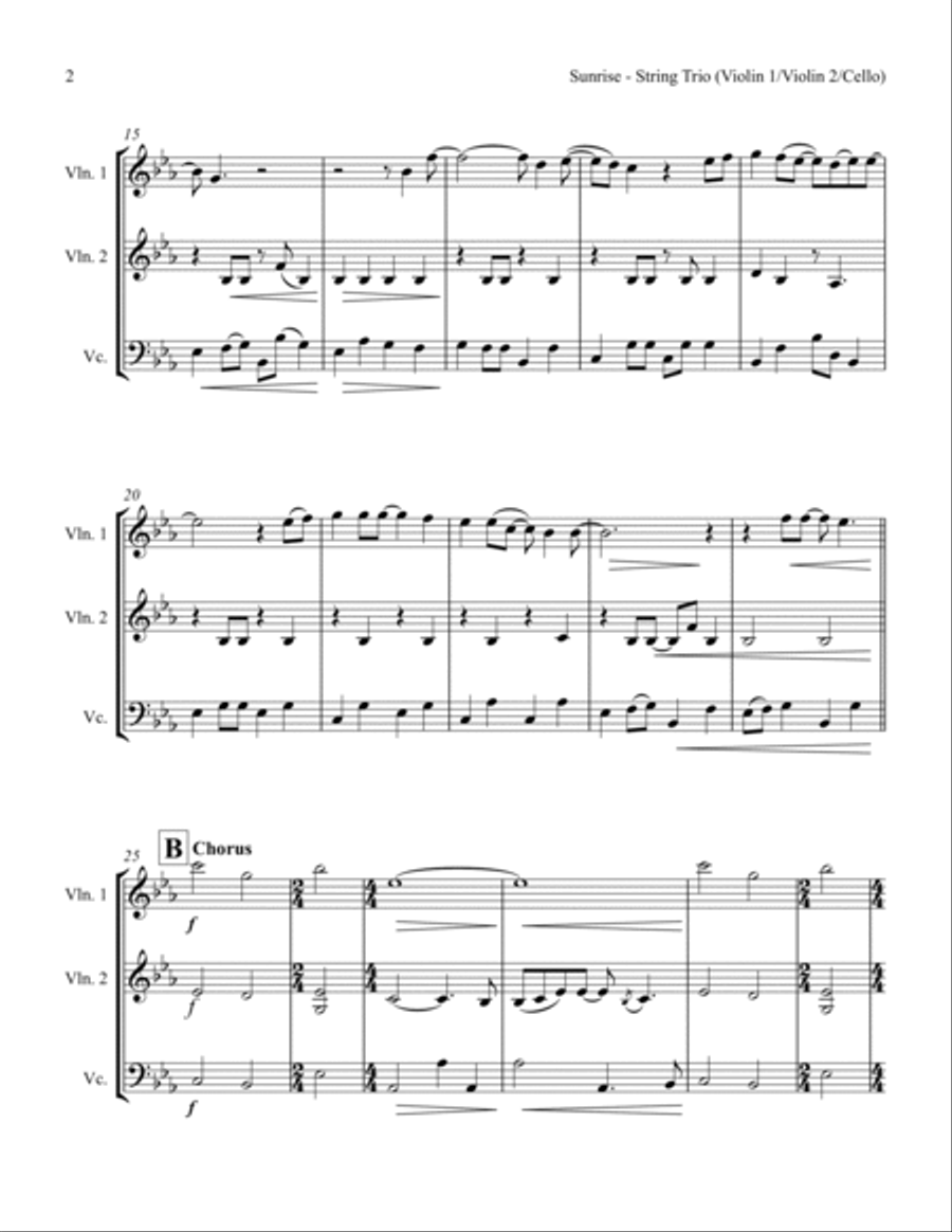 Sunrise String Trio scores gallery preview page 4