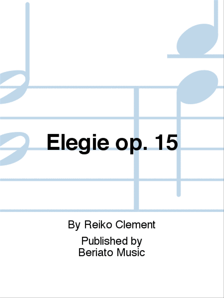 Elegie op. 15 Piano Accompaniment scores gallery preview page 1