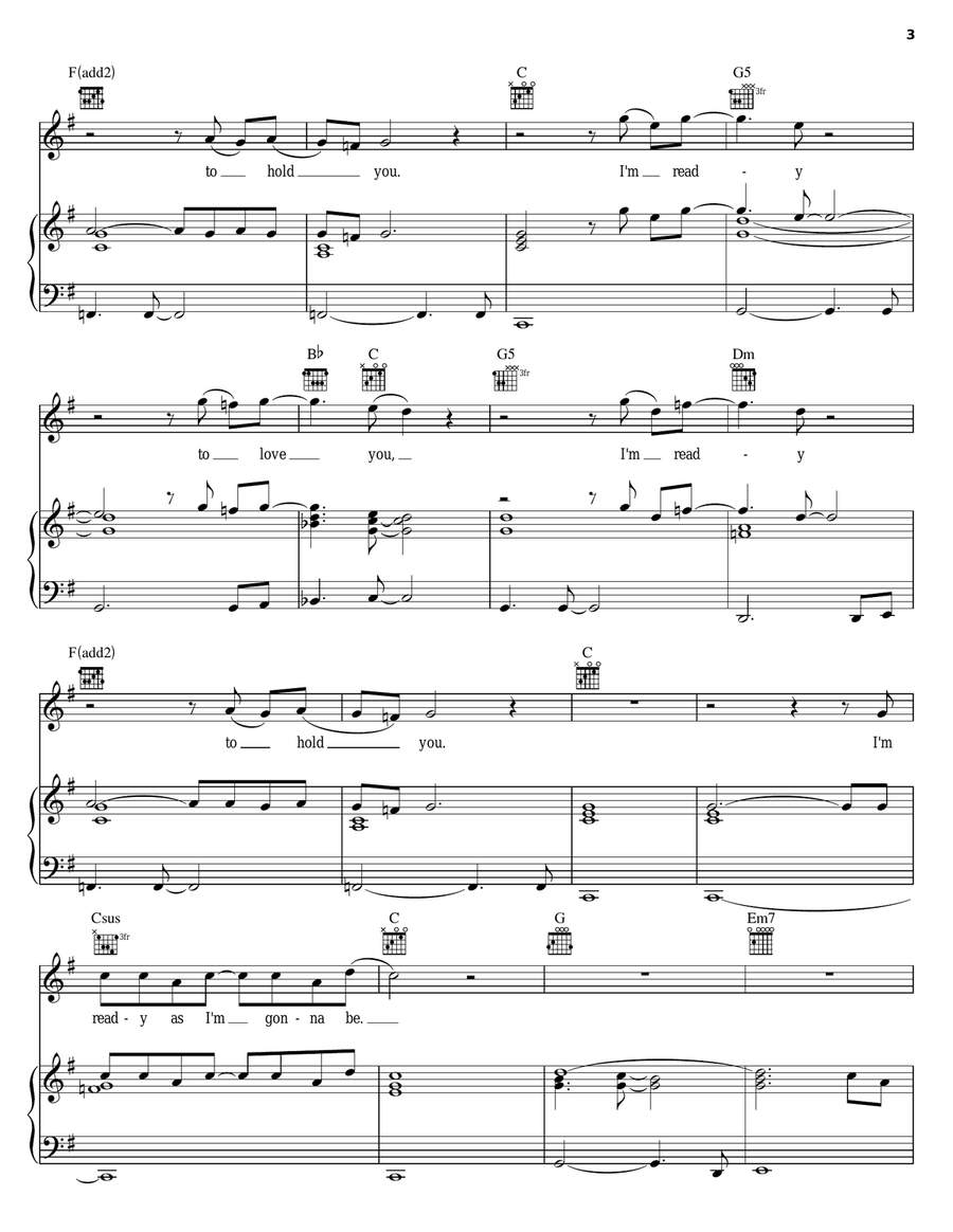 I'm Ready Piano, Vocal, Guitar scores gallery preview page 3