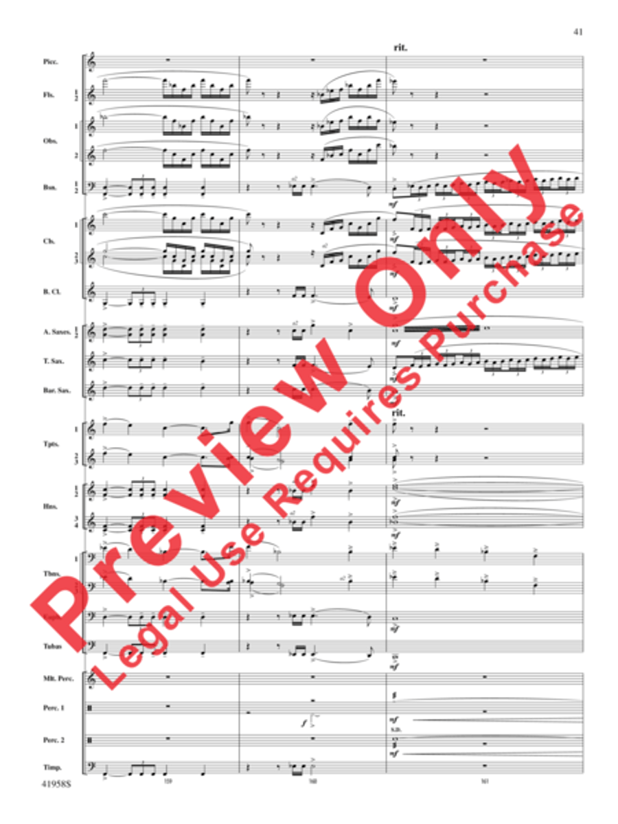 God's Country God's Country Concert Band scores gallery preview page 61