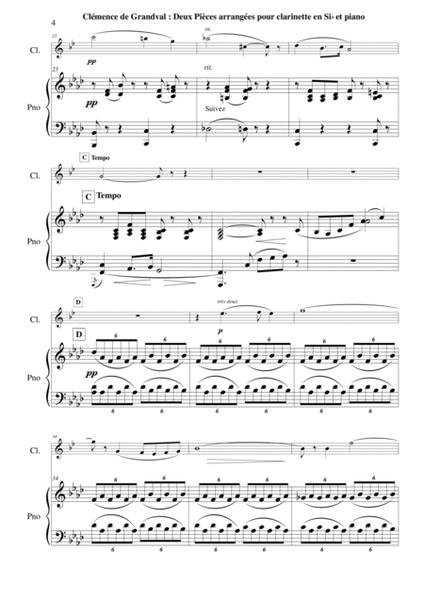 Deux Pièces: Lamento et Scherzetto for Bb clarinet and piano