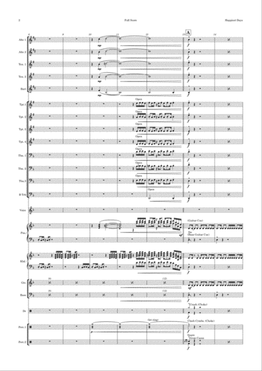 The Happiest Days Of Our Lives Jazz Ensemble scores gallery preview page 2
