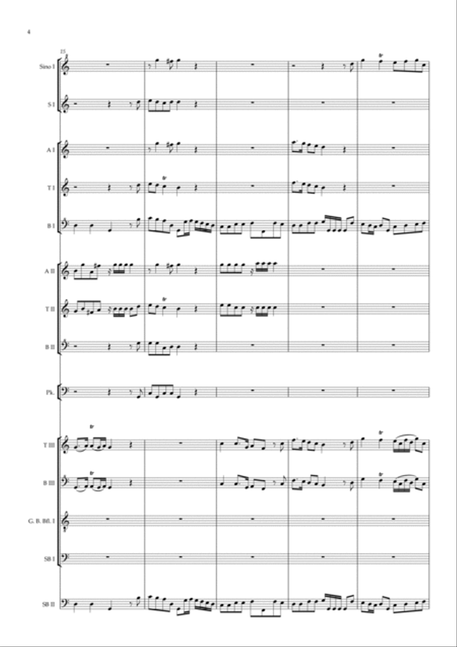 Rule, Britannia Soprano Recorder scores gallery preview page 4