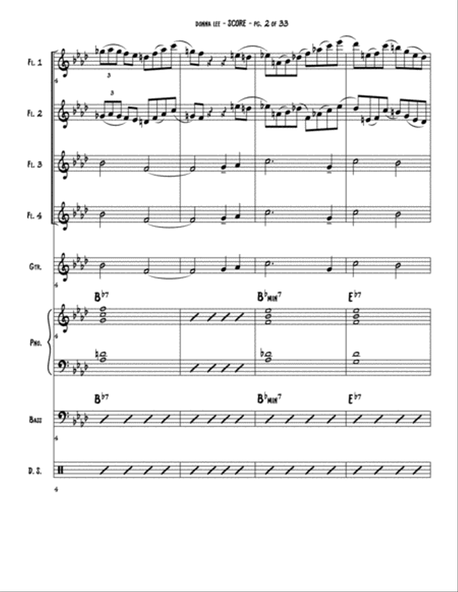 Donna Lee Large Ensemble scores gallery preview page 3