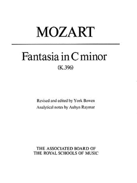 Wolfgang Amadeus Mozart : Fantasia in C minor, K. 396