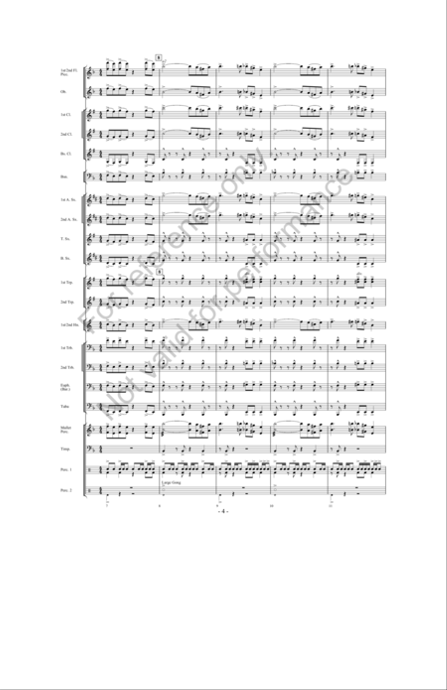 Zeus: King Of The Gods Concert Band scores gallery preview page 3
